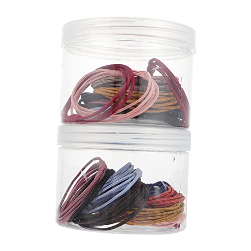 CALLARON 40stücke Elastische Haargummis Einfache Haarbands Verarbeitete Haar Accessoires Vielseitig Einsetzbar Für Mädchen von CALLARON