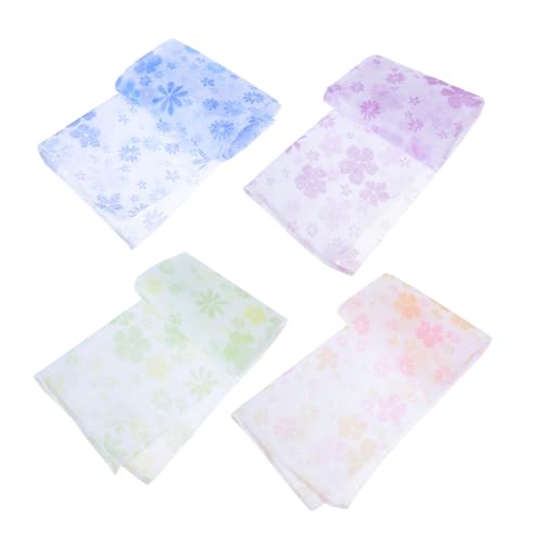 CALLARON 4stücke Nylon Badetücher Familienbadetücher Langstreifen Rücken Peeling Handtücher Für Hause Und Geschäftsreisen von CALLARON