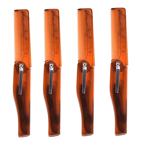 CALLARON 4Stücke Faltbarer Haarkamm Für Männer Teiliges Für Haarstyling Und Bartpflege Aus Hochwertigem Kunststoff Für Nasses Und Trockenes Haar Vielseitig Einsetzbar von CALLARON