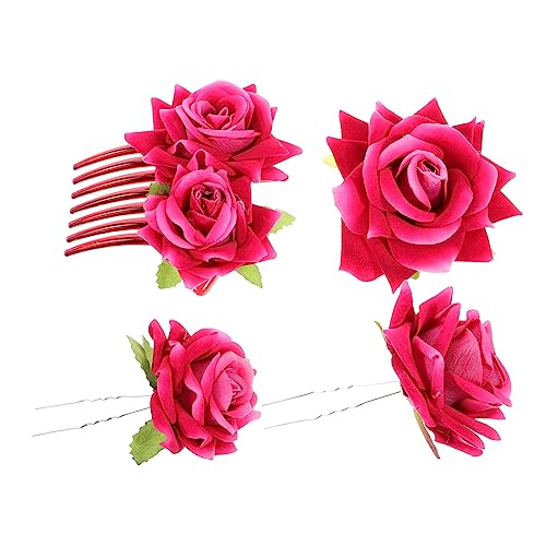 CALLARON 4stücke Haarnadeln Rosengestalt Haarklammern Für Mädchen Vielseitige Haaraccessoires Für Hochzeiten Partys Und Alltag Robust Und Wiederverwendbar von CALLARON