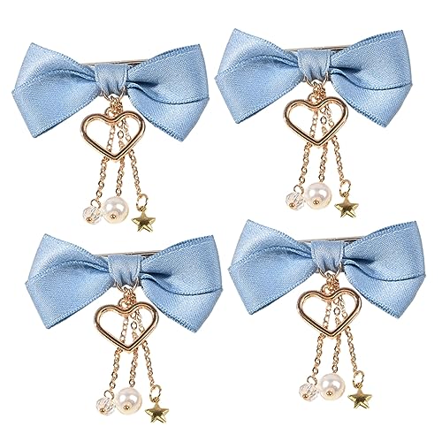 CALLARON 4stücke Haarschleife Schleifenclip Schleifenhaarnadel Schleifenspangen Haarspange Frauen Haar Bogen Clip Für Geburtstag Festival Proms Urlaub Partei von CALLARON