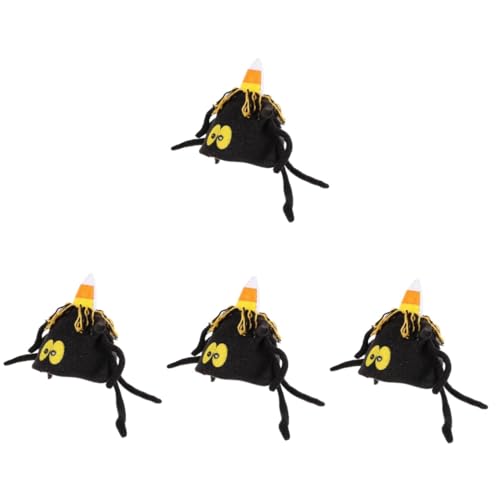 CALLARON 4stücke Halloween Kostüm Hut Mit Spinnenmuster Cartoon Spider Hat Für Erwachsene Zubehör Für Halloween-partys Und Kostümveranstaltungen von CALLARON