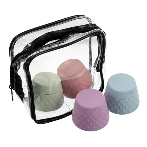 CALLARON 4stücke Reise Silikonbehälter Für Cremes Hautpflege Reisebehälter Make-up Lotion Utensilien Organizer Tragbar Kosmetikbehälter Nachfüllbar CALLARON 4stücke Reise Silikonbehälter Für Cremes Hautpflege Reisebehälter Make-up Lotion Utensilien Organizer Tragbar Kosmetikbehälter Nachfüllbar von CALLARON