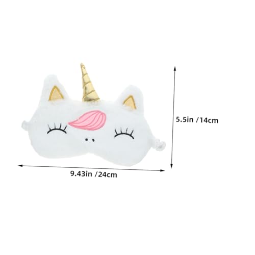 CALLARON 4stücke Schlafmaske Für Junge Mädchen Süße Einhorn-augenabdeckung Weiches Polyester-material Verstellbares Elastisches Band Kompakt Und Tragbar Für Reisen Und Nickerchen von CALLARON