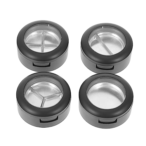 CALLARON 4stücke Teilige Leere Lidschattenplatten Einfache Make-up-container Lidschattenbox Lidschattenetui Mit Fächern Rougebehälter Lidschatten-unterverpackungsschale von CALLARON