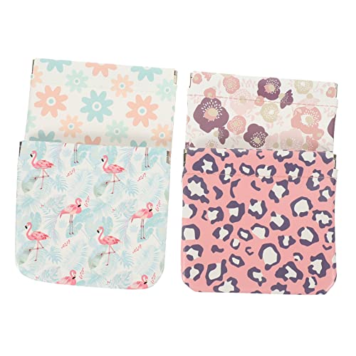 CALLARON 4stücke Teiliges Mini Kosmetiktaschen Aus Pu Leder Tragbare Schminktaschen Für Handtasche Süße Makeup Pouches Für Und Mädchen Für Reisen Und von CALLARON