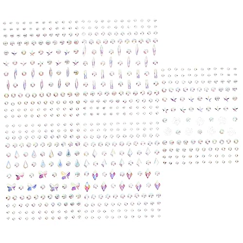 CALLARON 5 Blätter Gesichtsglitzer Aufkleber Teiliges Selbstklebende Juwelen für Makeup Dekoration für Festivals Partys Hochzeiten Cosplay Einfach Anzubringen Vielseitig Einsetzbar von CALLARON