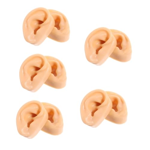 CALLARON 5 Paare Simulations ohr modell Cosplay Körper-Ohr-Modell menschlich anatomisch Silikonohrmodell Realistisches Ohrmodell Ohrmodelle aus Silikon künstliches Ohrmodell Kieselgel Beige CALLARON 5 Paare Simulations ohr modell Cosplay Körper-Ohr-Modell menschlich anatomisch Silikonohrmodell Realistisches Ohrmodell Ohrmodelle aus Silikon künstliches Ohrmodell Kieselgel Beige von CALLARON