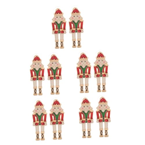 CALLARON 5 Paare Weihnachtliche Ohrringe Damen Nutcracker Ohrhänger Party Schmuck Leicht Modisch Festliche Ohrstecker Geschenkidee von CALLARON