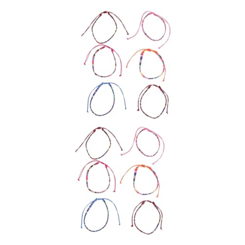 CALLARON 5 Sätze Fußkettchen Geflochtene Armbänder Für Frauen Armband Für Frauen Geflochtene Armbänder Farbige Armbänder Verstellbares Fußkettchen Fußkettchen Surfer Übergröße 6 Stück * 5 von CALLARON
