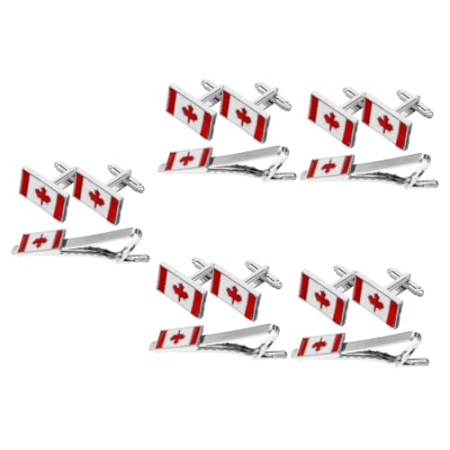 CALLARON 5 Sätze Manschettenknöpfe mit kanadischer Flagge Brosche Gürtel Kanadische Flagge Manschettenknöpfe Kanadische Flagge Ärmelknöpfe Krawattenklammer an Manschettenknöpfe für Herren CALLARON 5 Sätze Manschettenknöpfe mit kanadischer Flagge Brosche Gürtel Kanadische Flagge Manschettenknöpfe Kanadische Flagge Ärmelknöpfe Krawattenklammer an Manschettenknöpfe für Herren von CALLARON