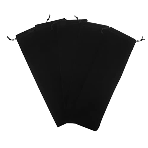 CALLARON 5 Stück Aufbewahrungstasche für Lockenstab Universal- Lockenwickler Fall groß Eisstockschießen Haarglätter-Organizer Lockenstab reisekoffer Reise-Aufbewahrungstasche Flanell Black von CALLARON