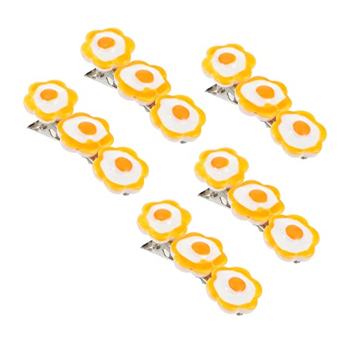 CALLARON 5 Stück Cartoon Pochiert Ei Haar Clips für Kinder Haarnadeln Süße Haaraccessoires für Mädchen Dekoration für Verschiedene Frisuren für Geburtstage und Partys CALLARON 5 Stück Cartoon Pochiert Ei Haar Clips für Kinder Haarnadeln Süße Haaraccessoires für Mädchen Dekoration für Verschiedene Frisuren für Geburtstage und Partys von CALLARON