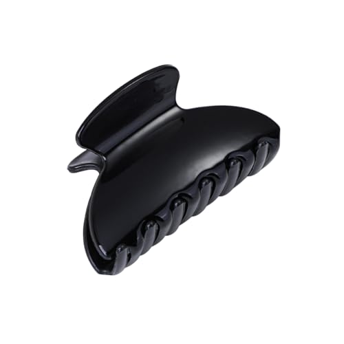 CALLARON 5stücke Stoßfeste Pferdeschwanz-clips Einfache Haarklammern Kieferclips Haarschmuck Zum Auffangen Für Frauen Und Mädchen Helles Schwarz von CALLARON