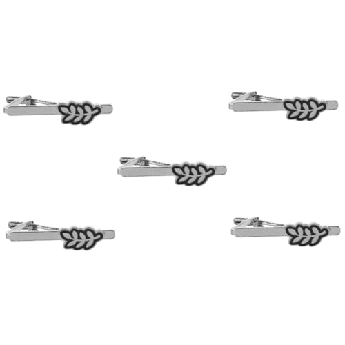 CALLARON 5 Stück Lavalier hochzeit schmuck - Krawattenklammer formell Krawattenzubehör - Krawattenklammer Trend Krawattennadel Männer Krawattenklammern Kleiderclips zum Anpassen Legierung von CALLARON