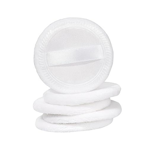 CALLARON 5stücke Baumwoll-puderquaste Für Lose Puder Sanfte Anwendung Für Makellosen Für Zuhause Salon Und Reisen Für Damen Und Mädchen CALLARON 5stücke Baumwoll-puderquaste Für Lose Puder Sanfte Anwendung Für Makellosen Für Zuhause Salon Und Reisen Für Damen Und Mädchen von CALLARON