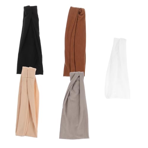 CALLARON 5stücke Stirnbänder Für Damen Atmungsaktiv Schweißabsorbierend Workout Yoga Elastisch Haarbänder Unisex Mehrzweck Accessoire von CALLARON