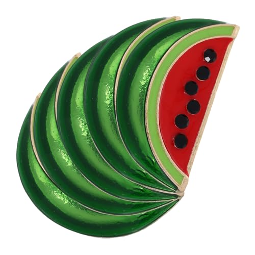 CALLARON 5 Stück Teiliges Wassermelonen Broschen aus Legierung Niedliche Cartoon Anstecknadeln für Cardigan Revers und Kleidung Modisches Dekorations Accessoire für Damen und Herren von CALLARON