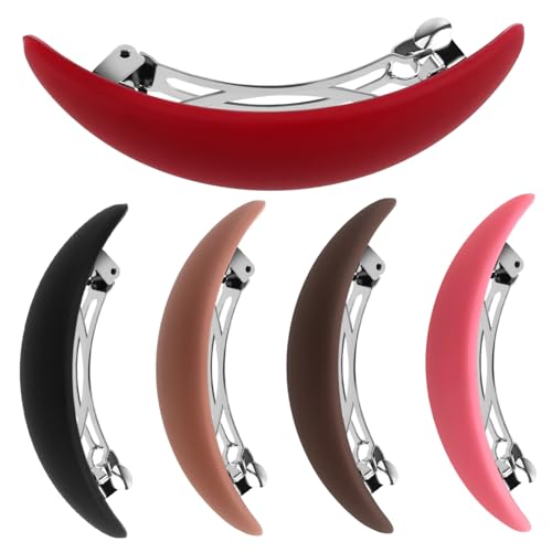 CALLARON 5 Stück Vintage Haarnadel Pferdeschwänze Glänzend Für Farbig Retro Bunt Styling Wählen Clip Haarzubehör Haarspangen Dekoration Dünn Mädchen Schnappen Haarspangen Plastik von CALLARON