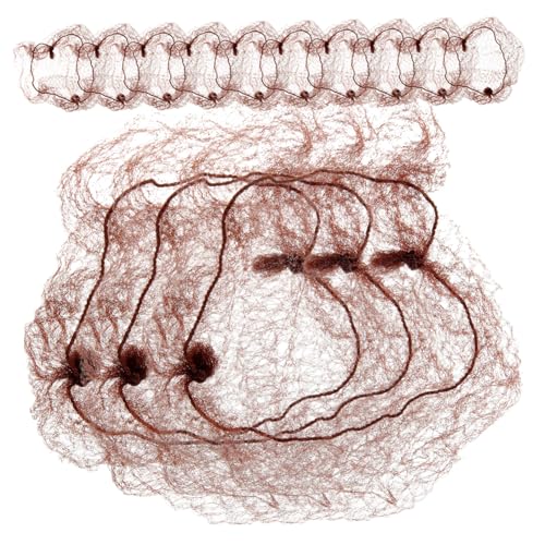 CALLARON 50stücke Elastisches Haarnetz Aus Dutt-haarabdeckungen Für Frauen Und Mädchen Netzgewebekopfbedeckung Für Formelle Und Leger Anlässe von CALLARON