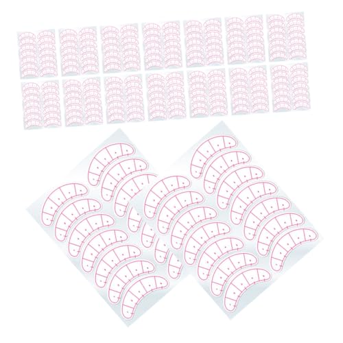 CALLARON 50blätter Wimpernhalter Mapping Diagramm Aufkleber Lidschatten Band Für Frauen Mädchen Make-up Zubehör Wimpernband Wimpernbox von CALLARON