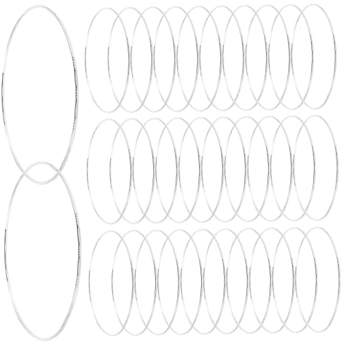 CALLARON 50stücke Silber Armreif Für Damen Modeschmuck Dünne Runde Armband Set Minimalistische Armreifen Schmuck Set von CALLARON