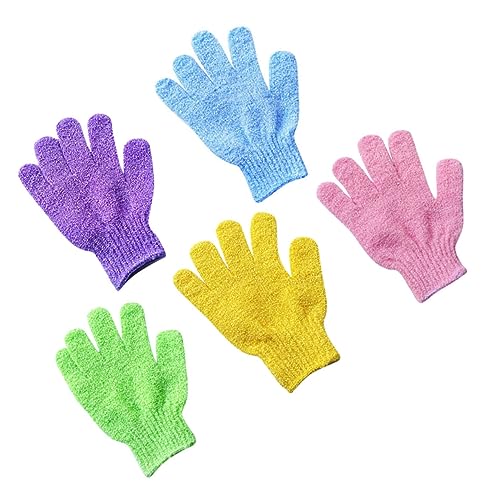 CALLARON 5paare Peeling-handschuh Für Bad Und Dusche Körperpeeling-handschuh Badehandschuh Mit Schrubber-funktion Geeignet Für Männer Und Frauen Einfach Zu Reinigen Und Einzusetzen von CALLARON