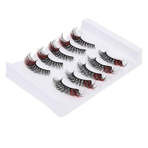 CALLARON 5paare Falsche Wimpern Party Make-up Wimpern Frauen Verlängerung Fake Lashes Für Kostümpartys Halloween Weihnachten von CALLARON