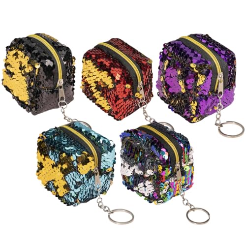 CALLARON 5stücke Mini-geldbörse Für Damen Kosmetiktasche Aus Strapazierfähigem Material Münztasche Mit Reißverschluss Würfeltasche Zum Tragen Minitasche Für Reiseaccessoires von CALLARON