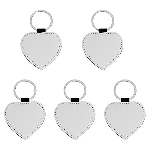 CALLARON 5st Schlüsselanhänger Mit Wärmeübertragung Kettenverschlüsse Und Verschlüsse Armbänder Film Magnetischer Halskettenverschluss Auto-schlüsselanhänger Plüsch Herz Pu-Leder von CALLARON