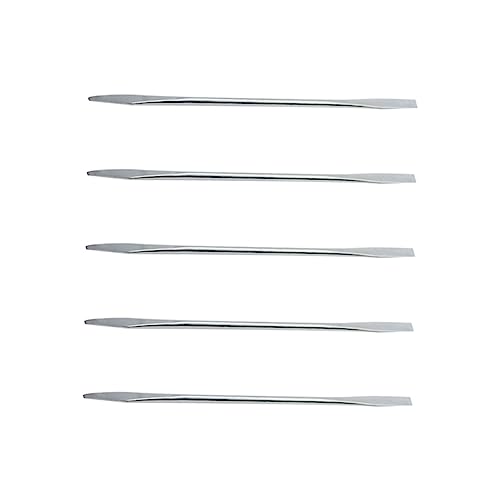 CALLARON 5stücke Edelstahl Makeup Mixing Sticks Kosmetikspatel Für Lotion Creme Feuchtigkeitscremes Wiederverwendbarer Make-up Löffel Für Hautpflege Und Beauty-anwendungen Silber von CALLARON