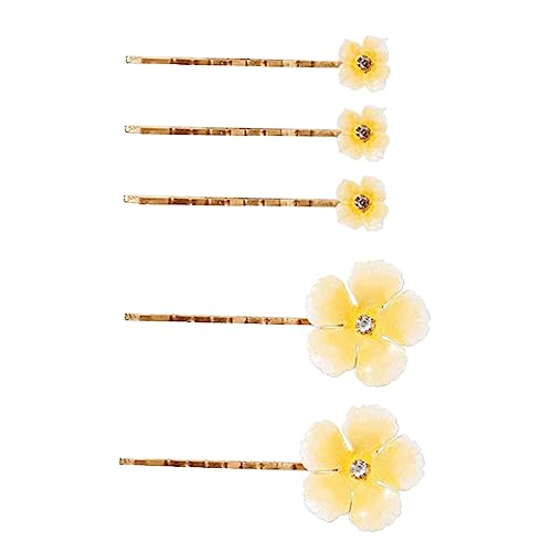 CALLARON 5stücke Haarblumen Blumenhaarspangen Für Damen Und Mädchen Haarspangen Aus Strapazierfähigem Material Haaraccessoires Mit Blumendesign Für Hochzeitsfeiern von CALLARON