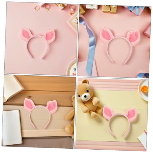 CALLARON 5stücke Kostüm-stirnband Mit Schweineohren Süßes Tier-cosplay Haar-accessoires Für Damen Zootierohren Stirnband Weihnachts-kopfbewaffnung Ohren-kopfbedeckung von CALLARON