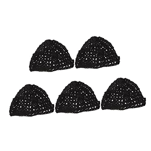 CALLARON 5stücke Mesh Haarnetz Zum Schlafen Für Frauen Gehäkeltes Haar Netz Strick-haarnetz Atmungsaktiv Und Leicht Schützt Das Haar Elastisch Und Bequeme Haarnetze von CALLARON