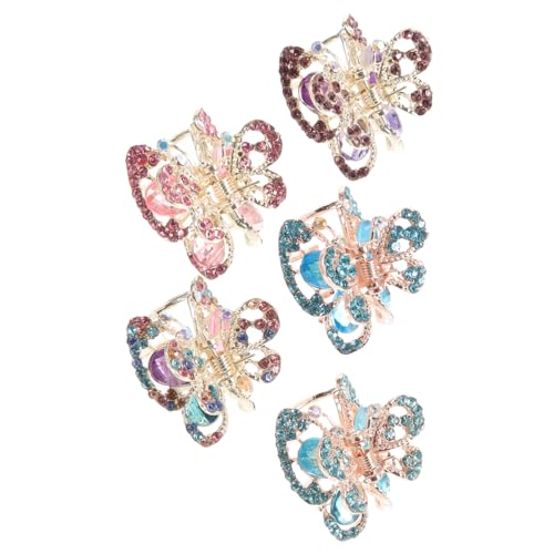 CALLARON 5stücke Mini Strass Haarklammer Leichte Und Rutschfeste Haarklammern Für Mädchen Und Junge Mädchen Zur Haarorganisation Für Besondere Anlässe Zufälligen Designs von CALLARON