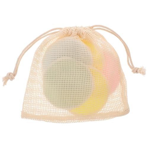 CALLARON 5stücke Puderquaste Reinigungspads Mit Beutel Make-up Entferner Pad Doppelseitig Bedruckt Wiederverwendbare Gesichtsreinigungspads Für Frauen Stil von CALLARON