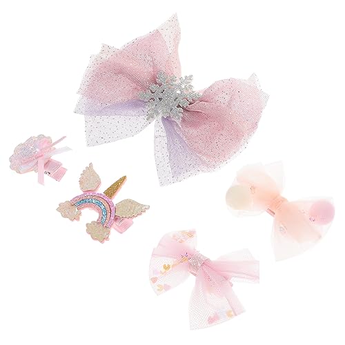 CALLARON 5stücke Schneeflocken Haarklammer Set Mit Schleifen Und Haarspangen Für Mädchen Stylischer Haarschmuck Aus Hochwertigem Material Geeignet Für Alltag Und Partys CALLARON 5stücke Schneeflocken Haarklammer Set Mit Schleifen Und Haarspangen Für Mädchen Stylischer Haarschmuck Aus Hochwertigem Material Geeignet Für Alltag Und Partys von CALLARON