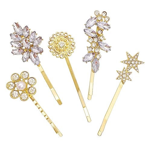CALLARON 5stücke Teiliges Damen Haarschmuck Mit Strass Haarclips Für Hochzeiten Und Partys Für Verschiedene Haartypen Und von CALLARON