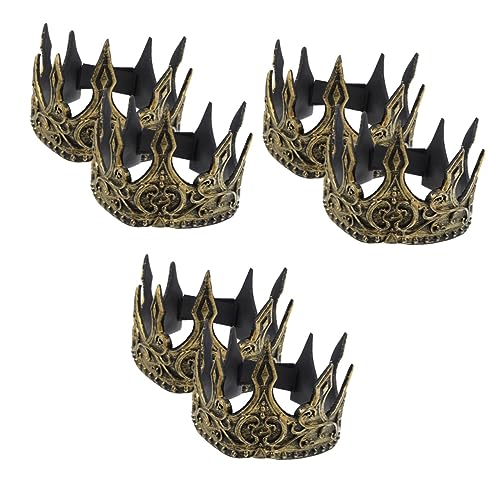 CALLARON 6 3D weiche diadem Königskostüm dvd the crown Männerkrone Abschlussball Requisiten Abschlussballkronen Herren Cosplay- schmücken Kleidung Mann von CALLARON