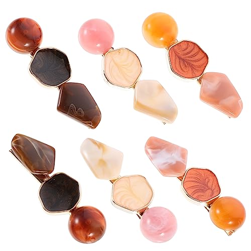 CALLARON 6stücke Geometrische Haarspange Marmor Haarspange Clip Für Frauen Mädchen Geburtstag Party Hochzeit Festival Frisur Dekorieren Schmuck von CALLARON