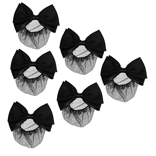 CALLARON 6 Stück Haar Accessoires Haarnetze Für Damen Schleife Für Haarschleife Dutt Haarnetz Haarnetze Für Dutt Damen Haarnetze Haar Accessoire Für Damen Haarknoten Abdeckung Netz Ballett von CALLARON