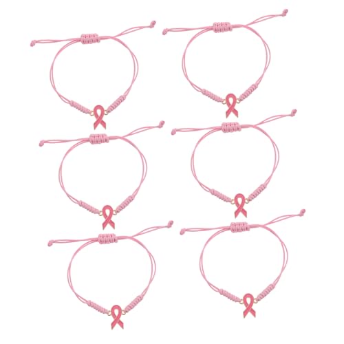 CALLARON 6stücke Handgefertigte Armbänder Aus Kordel Für Frauen Bewusstseinsarmbänder Mit Bandverzierungen Verstellbar Für Gesundheitserinnerung Geschenke Für Damen CALLARON 6stücke Handgefertigte Armbänder Aus Kordel Für Frauen Bewusstseinsarmbänder Mit Bandverzierungen Verstellbar Für Gesundheitserinnerung Geschenke Für Damen von CALLARON