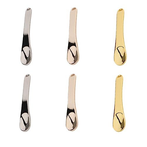 CALLARON 6 Stück Make -up -löffel Set Hautpflege Werkzeug Augencreme Spatel Gesicht Über Nacht Für Augencreme Löffel Schminklöffel Beauty-löffel Zinklegierung von CALLARON