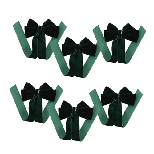 CALLARON 6stücke Schleifenclip Grüne Haarschleife Entenschnabel-haarspangen Haarschleifenclips Aus Samt Schleifenspangen Für Mädchen Schleifenhaarspangen Schleifenclip Für Mädchen von CALLARON