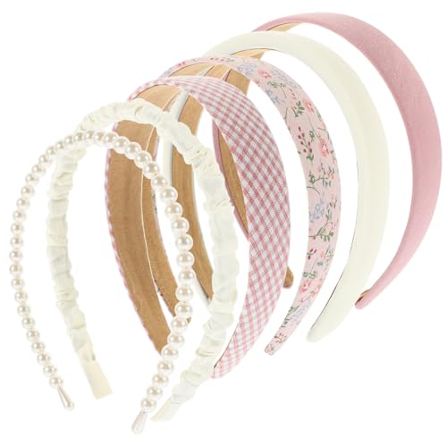 CALLARON 6 Stück Damen Stirnbänder Elastische Haarbänder für Mädchen Minimalistischer Kopfschmuck Festlich Bequem für Reisen und Partys von CALLARON