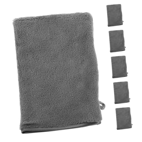 CALLARON 6 Stück Teiliges Mikrofaser Waschhandschuhe für Gesicht und Körper Ultrasoft Wiederverwendbar mit Fingerdesign für Präzise Europäischer Stil Sanftes Peeling und Make Up Entferner von CALLARON