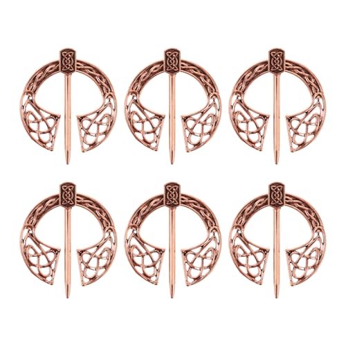 CALLARON 6stücke -brosche Für Damen Und Herren Vintage-schalnadeln Aus Legierung Mittelalter-accessoire Für Kleidung Umhang Schalschnalle Schmuck Für Partys Und Alltag von CALLARON