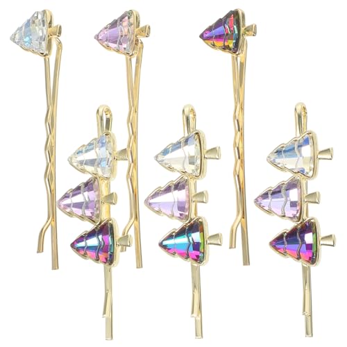 CALLARON 6 Stück Teiliges Weihnachtsbaum Haarnadeln Dekorative Bobby Pins für Frauen und Mädchen Festliche Haarklammern für Dünnes Kurzes und Langes Haar für Weihnachten Party und Hochzeit von CALLARON