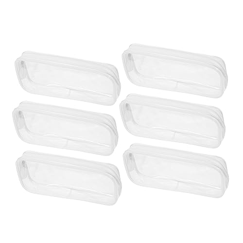 CALLARON 6 Stück Teiliges wasserdichte Kosmetiktasche aus Praktischer Stifte Organizer mit Reißverschluss für Multifunktionale Aufbewahrungstasche für Make Up und Schreibwaren von CALLARON