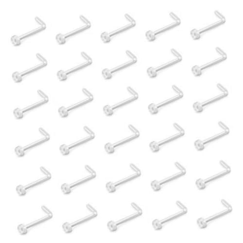 CALLARON Medizinische Unsichtbare Nasenringe Klare Nasenpiercing Ringe für Damen und Herren Hypoallergen 60 Stück für Alltag und Besondere Anlässe von CALLARON